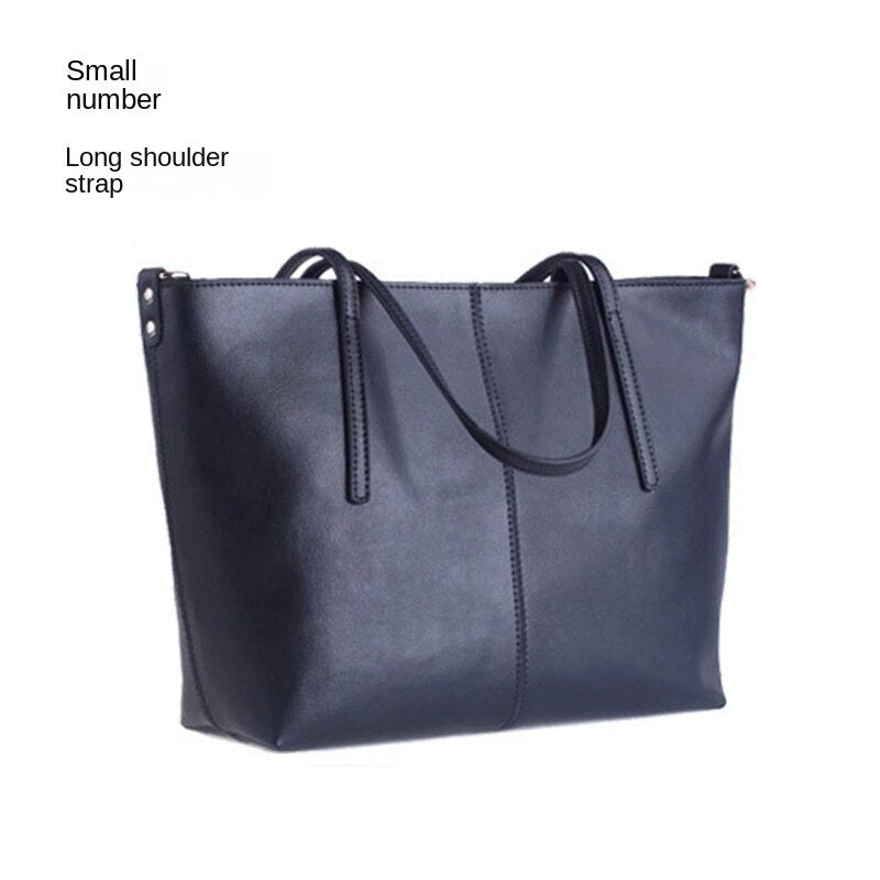 Women's Large Leather Shoulder Tote Bag | Oversized Everyday Shopping & Work Handbag in Rose Pink