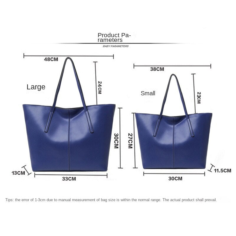 Women's Large Leather Shoulder Tote Bag | Oversized Everyday Shopping & Work Handbag in Rose Pink