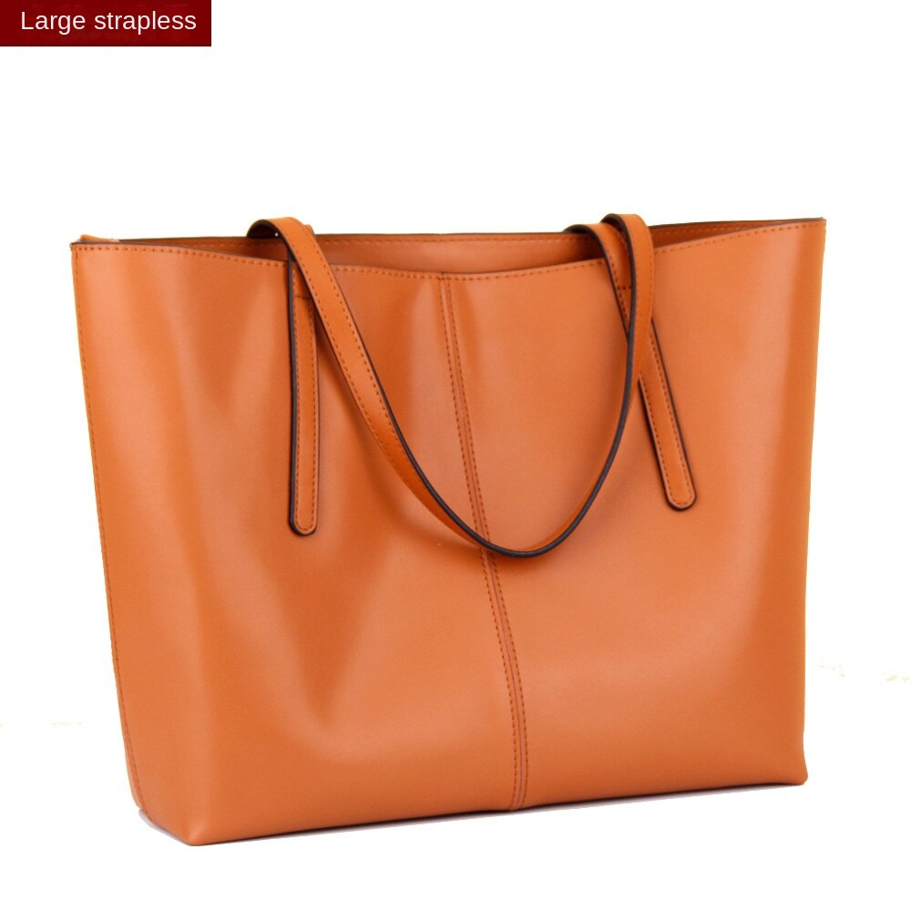 Women's Large Leather Shoulder Tote Bag | Oversized Everyday Shopping & Work Handbag in Rose Pink