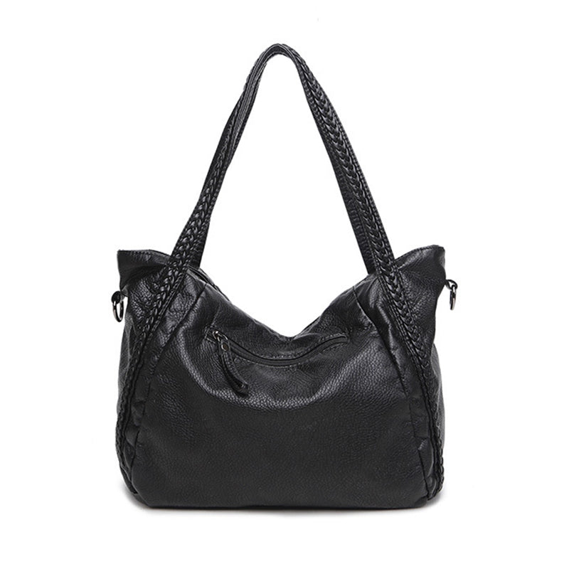 Women's Large Soft Leather Handbag — Hobo Tote & Crossbody Shoulder Bag with Spacious Interior