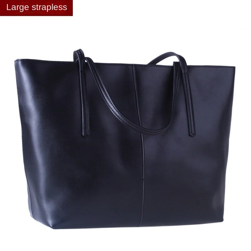 Women's Large Leather Shoulder Tote Bag | Oversized Everyday Shopping & Work Handbag in Rose Pink