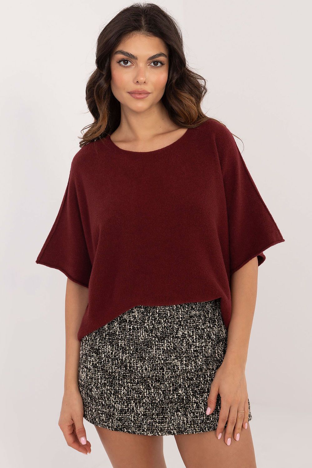  Short sleeve sweater model 202702 Italy Moda 