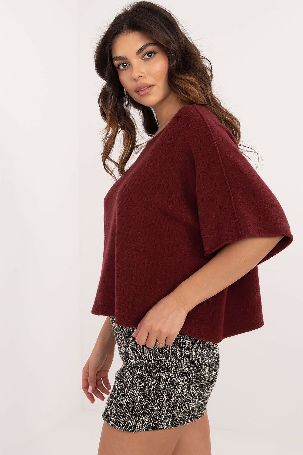  Short sleeve sweater model 202702 Italy Moda 