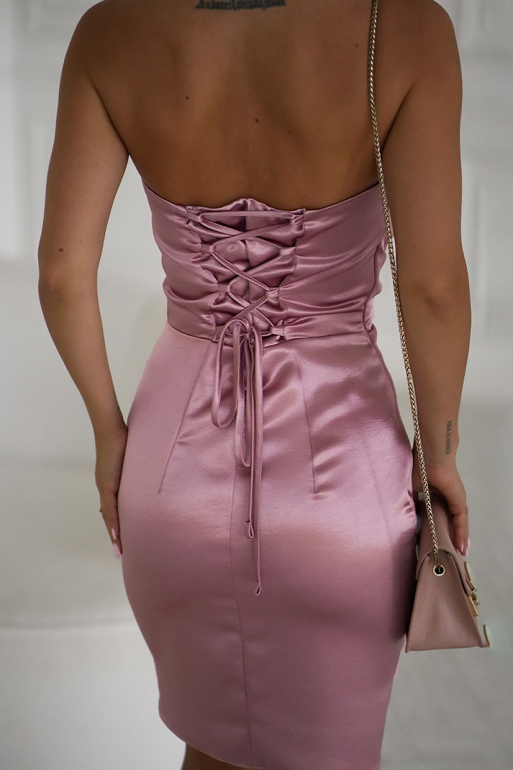  Short dress model 219702 Bicotone 